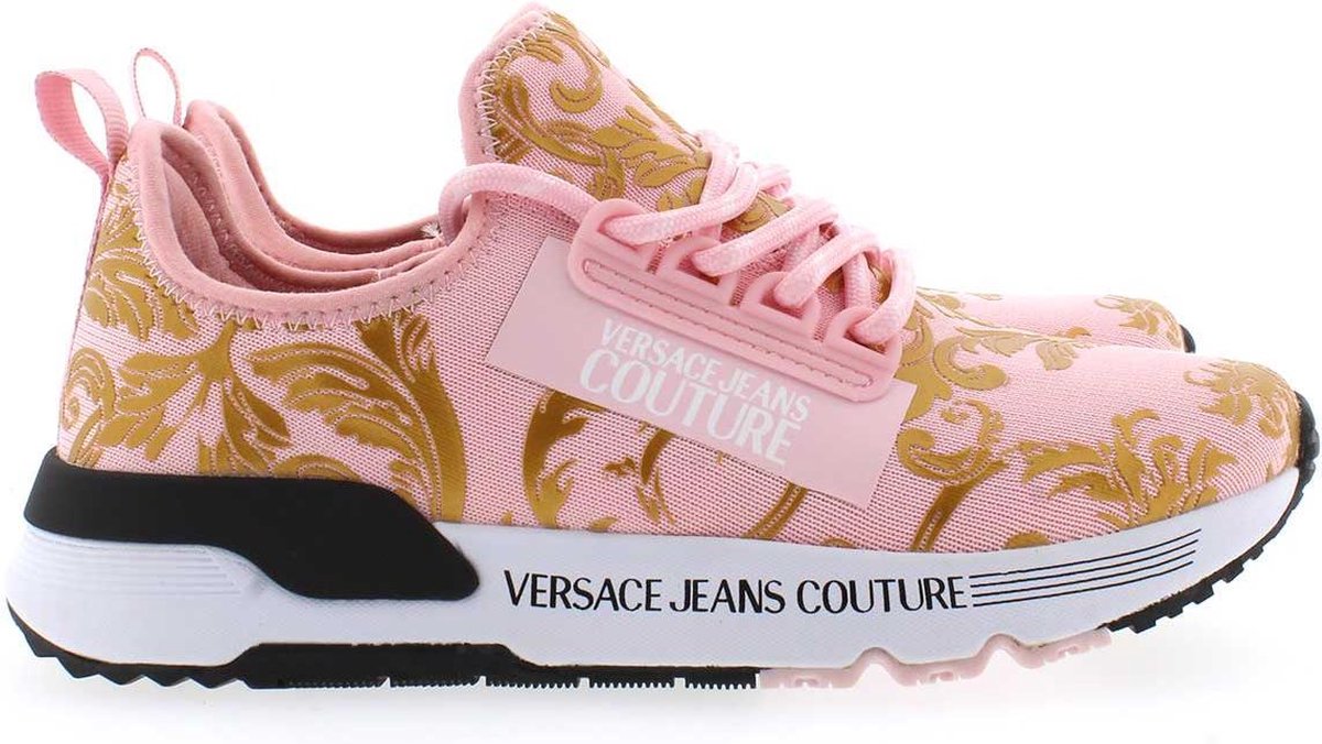 Versace chain reaction 2 sneakers roze/wit vind je in Sneakerstad
