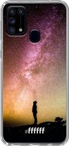 Samsung Galaxy M31 Hoesje Transparant TPU Case - Watching the Stars #ffffff