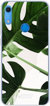 Huawei Y6s Hoesje Transparant TPU Case - Tropical Plants #ffffff