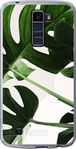 LG K10 (2016) Hoesje Transparant TPU Case - Tropical Plants #ffffff