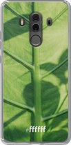 Huawei Mate 10 Pro Hoesje Transparant TPU Case - Leaves Macro #ffffff