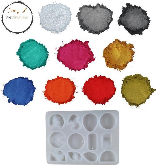Beweren Republiek steenkool PNCreations Special Siliconen Mal + 10 Kleurpigmenten | Reliëfmal | Juwelen  Maken |... | bol.com