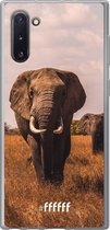 Samsung Galaxy Note 10 Hoesje Transparant TPU Case - Elephants #ffffff