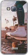 Samsung Galaxy J3 (2016) Hoesje Transparant TPU Case - Skateboarding #ffffff