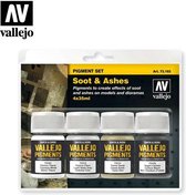Vallejo val73193 - Soot & Ashes Pigment Set - 4 kleuren