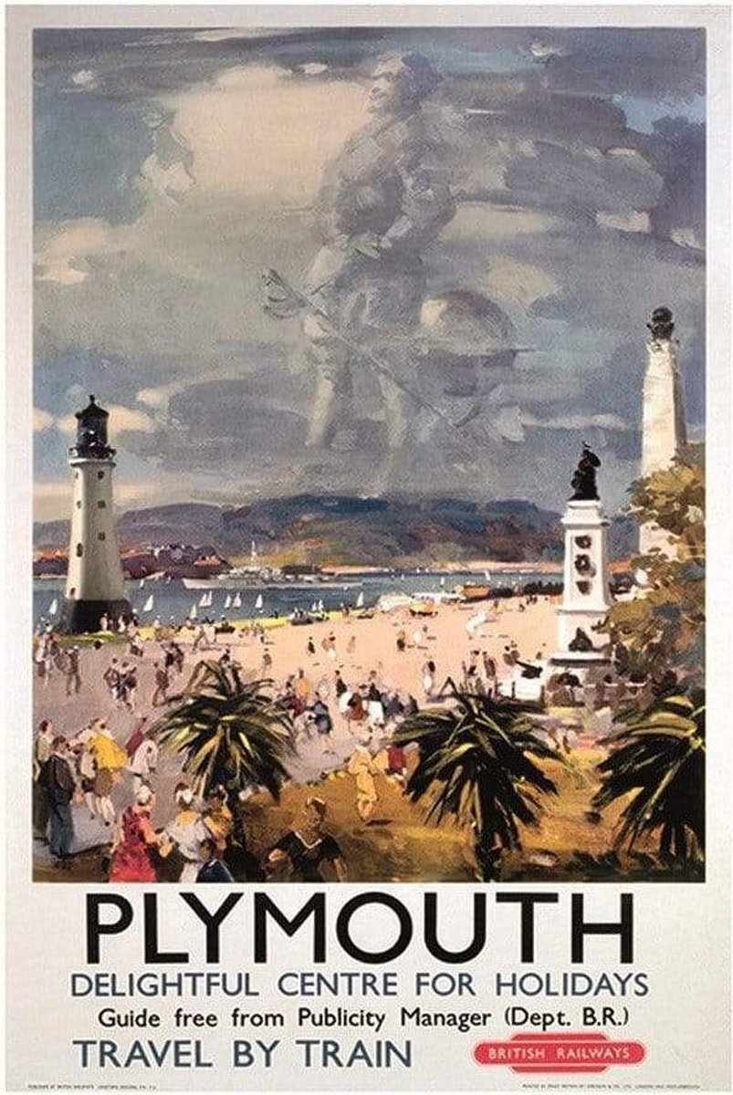 Pyramid Kunstdruk Plymouth 1 40x50cm Divers