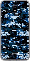 Samsung Galaxy J5 (2017) Hoesje Transparant TPU Case - Navy Camouflage #ffffff