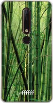 Nokia X6 (2018) Hoesje Transparant TPU Case - Bamboo #ffffff