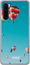 OnePlus Nord Hoesje Transparant TPU Case - Air Balloons #ffffff