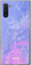 Samsung Galaxy Note 10 Hoesje Transparant TPU Case - Purple and Pink Water #ffffff