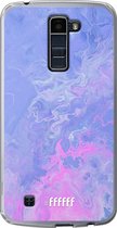 LG K10 (2016) Hoesje Transparant TPU Case - Purple and Pink Water #ffffff