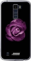 6F hoesje - geschikt voor LG K10 (2016) -  Transparant TPU Case - Purple Rose #ffffff