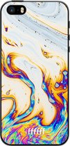 iPhone 5s Hoesje TPU Case - Bubble Texture #ffffff