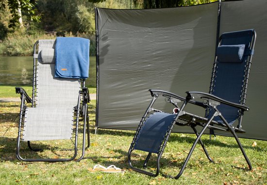 Abbey Campingstoel - Chaise Longue IV - Set van 2 - Grijs van Abbey Camp — afbeelding 5