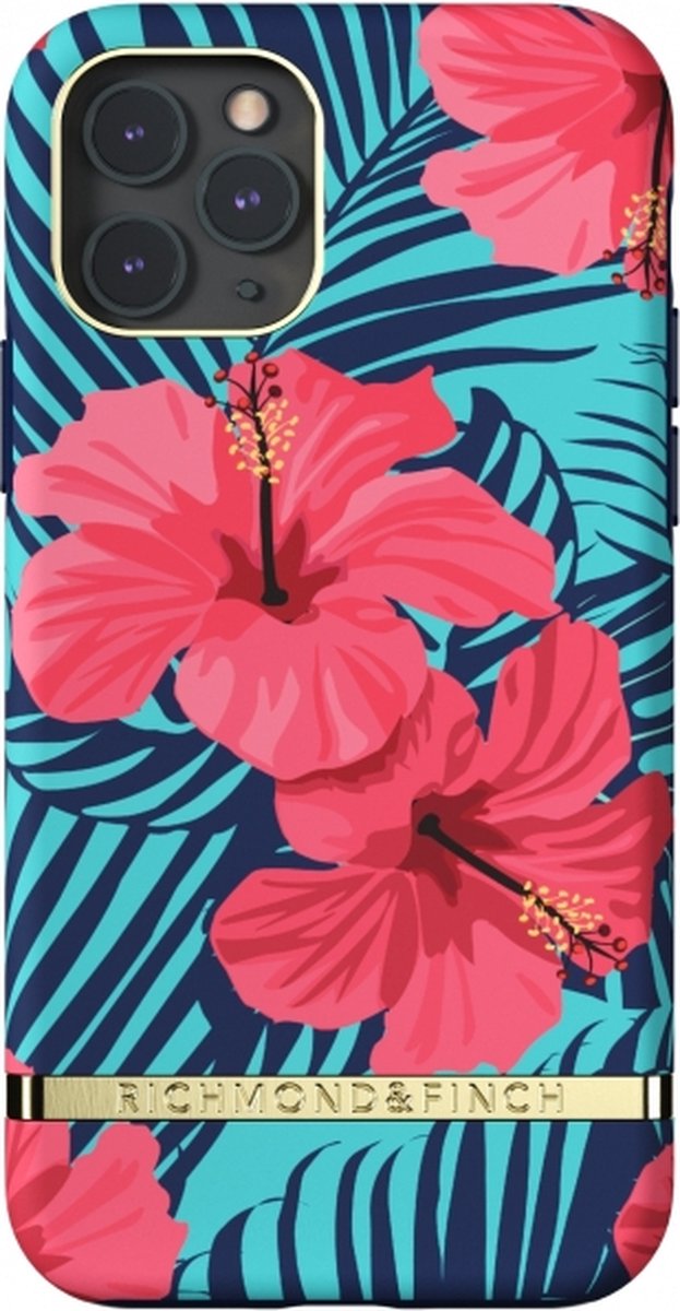 Richmond & Finch Red Hibiscus rode bloemen hoesje voor iPhone 11 Pro - kleurrijk