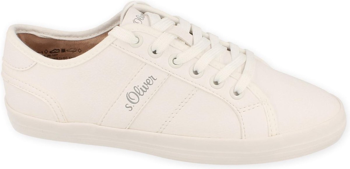 S.Oliver S. Oliver Sneaker Laag Dames Clean White Wit | 40 - Schoenen.nl