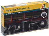 1:24 Italeri 3890 Trailer Rubber Tyres (8 pieces) Accessoires set