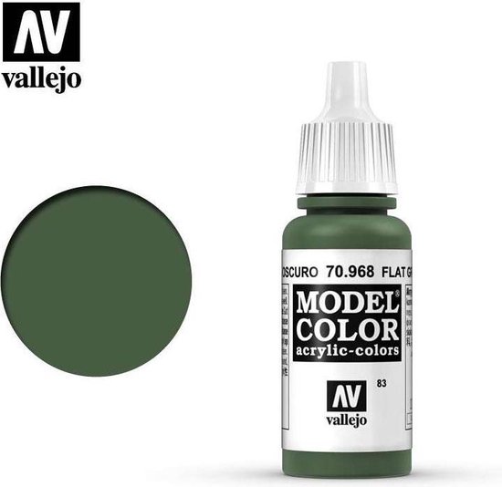 VALLEJO Modèle Couleur Vert Plat
