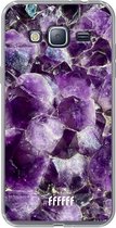 Samsung Galaxy J3 (2016) Hoesje Transparant TPU Case - Purple Geode #ffffff