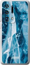 Huawei P40 Pro+ Hoesje Transparant TPU Case - Cracked Ice #ffffff