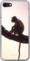 6F hoesje - geschikt voor iPhone SE (2020) - Transparant TPU Case - Macaque #ffffff