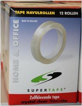 Zelfklevende tape -12 rol - 12mmx66