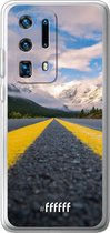 Huawei P40 Pro+ Hoesje Transparant TPU Case - Road Ahead #ffffff