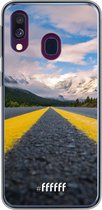 Samsung Galaxy A50 Hoesje Transparant TPU Case - Road Ahead #ffffff