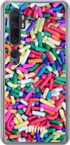 Xiaomi Mi Note 10 Hoesje Transparant TPU Case - Sprinkles #ffffff