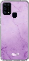 Samsung Galaxy M31 Hoesje Transparant TPU Case - Lilac Marble #ffffff