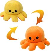 Octopus Knuffel Mood - Baby Knuffel - Squishy - Mood Knuffel - Emotie knuffel - 20 cm - Geel/Oranje