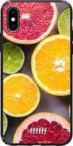 iPhone X Hoesje TPU Case - Citrus Fruit #ffffff