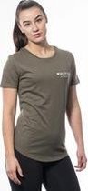 Wolftech Gymwear Sportshirt Dames - Olijfgroen - L - Fitness - Sportkleding Dames