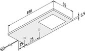 Keukenverlichting dimbaar | RVS | set van 3