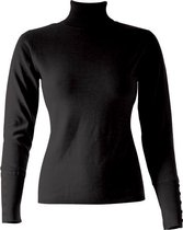 MOOI!  Company - Dames coltrui Renate  - Aansluitend Model -  Viscose Fijn gebreid - Kleur Zwart - XL