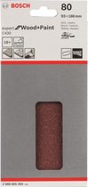 Bosch 10-delige schuurbladenset 93 x 186 mm, exp wood+paint - korrel 80