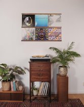 Vinyl Frame | Walnoothout mat | LP’s aan de muur ophangen | Wissellijst voor 12 inch platen | Album & artwork decoratie lijst |  LP platen houder | Handgemaakt in Nederland | Elpee