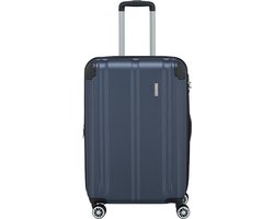Travelite Harde Koffer / Trolley / Reiskoffer - 68 cm (Large) - City - Blauw