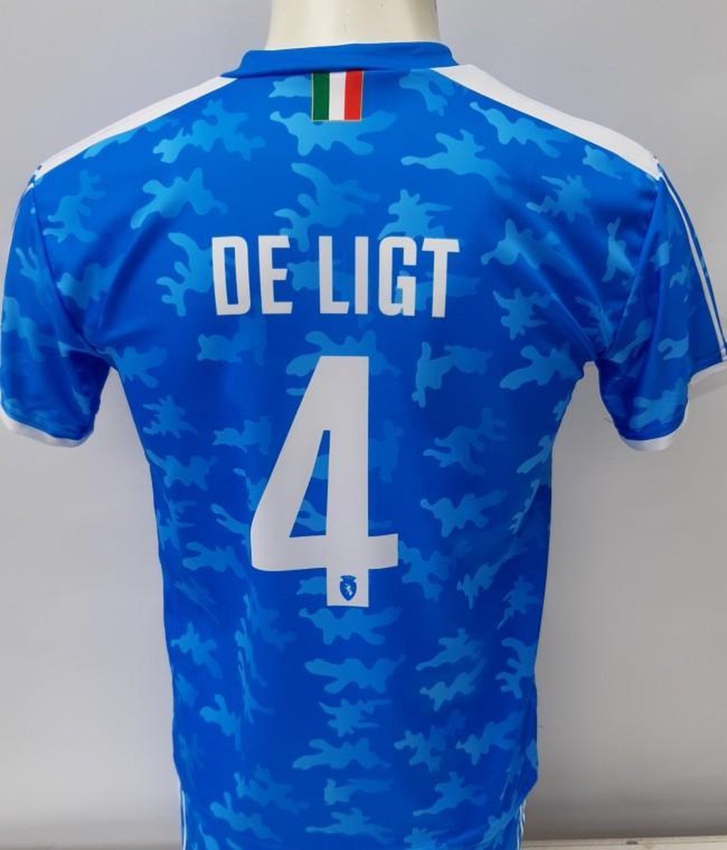 Bol Com Juventus Replica Matthijs De Ligt Alternatief 3e Tenue Voetbalshirt Broek Set Blauw