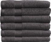 Pure Inno Handdoekset - 6 stuks - Antraciet - 70x140cm - Luxe set