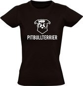 Pitbull terrier Dames t-shirt | dier | dierendag | hond | grappig | cadeau | Zwart