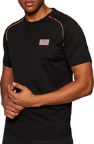EA7 T-shirt - Mannen - zwart/oranje