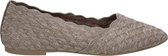 Skechers Cleo Honeycomb ballerina's taupe - Maat 40