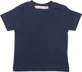 Babybol Effen Blauwe Tshirt Korte Mouwen - 86