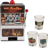Gokkast Las Vegas spaarpot met licht en geluid 37 x 20 cm | Fun en Feest