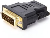 DVI / M NAAR HDMI / F Adapter - DVI 24 + 1 - Male Pin - Converter Adapter voor LCD HDTV Monitor - Zwart