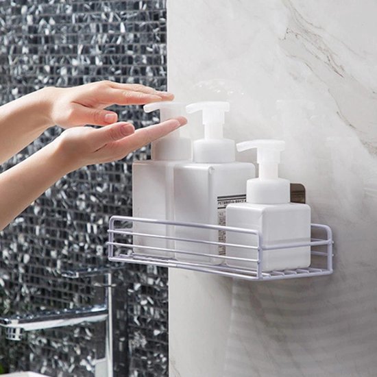 Doucherek Zonder Boren Hangend Doucherekjes Doucherekje RVS Wit Badkamer Accessoires...