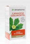 Doosje Arkocaps Canadese Geelwortel, met bladeren en bloem. Bevat 45 capsules.