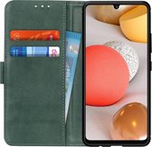 Samsung Galaxy A42 Hoesje Wallet Book Case Groen
