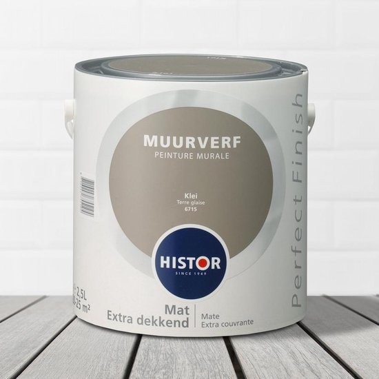 Histor Perfect Finish Muurverf Mat 2,5 liter - Klei | bol.com